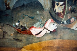 Détail du triptyque de la tentation de saint Antoine - Hieronymus Bosch -